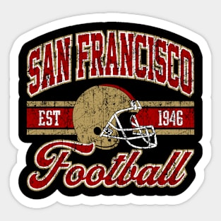 Vintage Style 49ers San Francisco Football Sticker